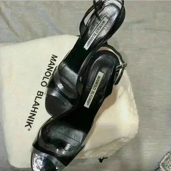 Manolo Blahnik size 38 Slingback open toe heels - Picture 7 of 9